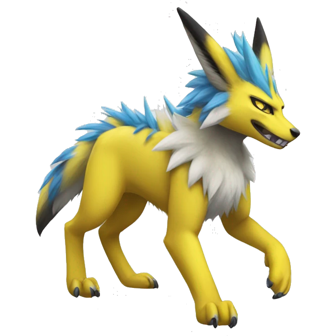 Lombax-Renamon-Zeraora full body emoji