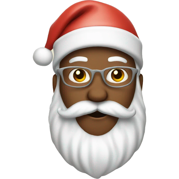 Santa with peace sign emoji