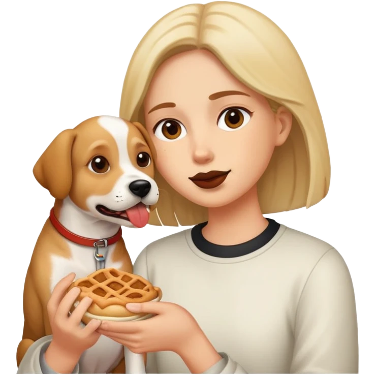 Person eating dog  emoji