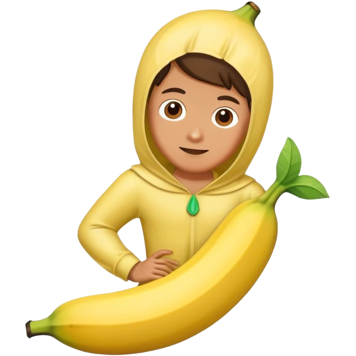 person in a banana costume emoji
