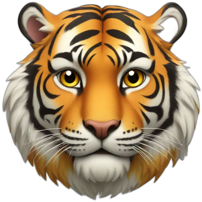 Tiger with corwn emoji