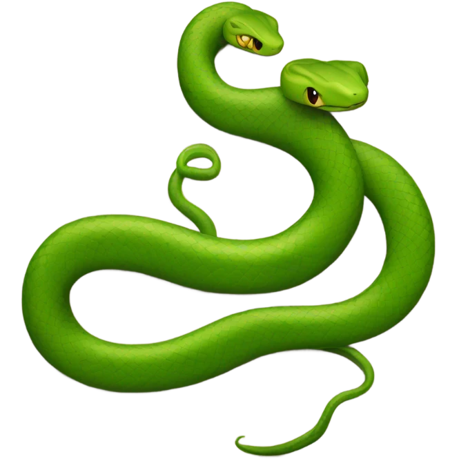 Snake on table emoji