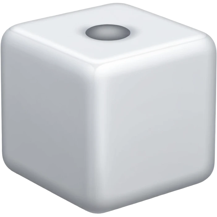 plain white cube emoji