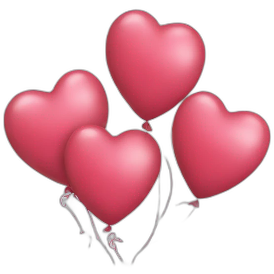 heart Ballons emoji