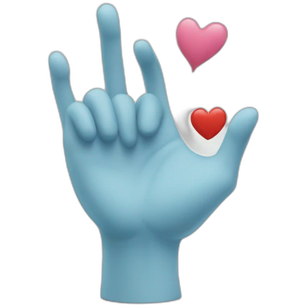 Coeur avec les mains emoji