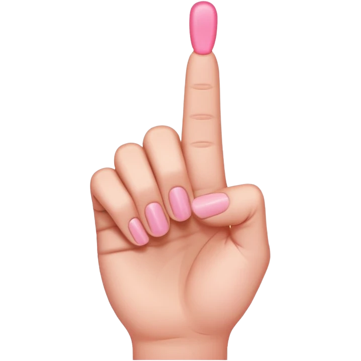 pink middle finger  emoji