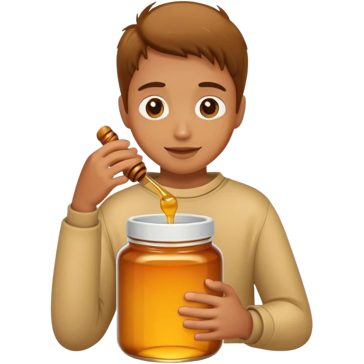 hugging a jar of honey emoji