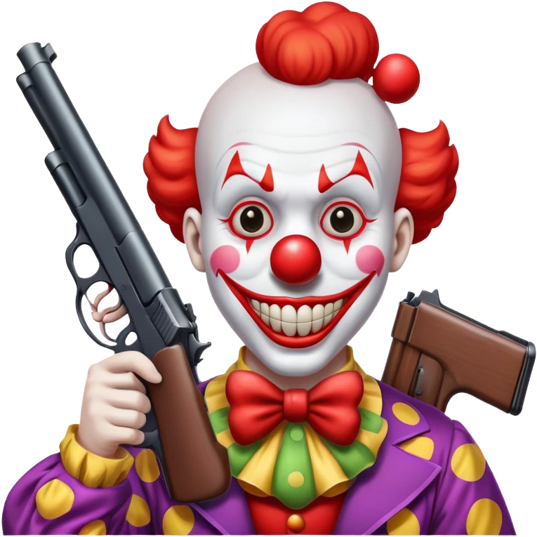 clown with a gun emoji