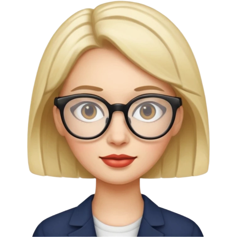 👩 with specs emoji