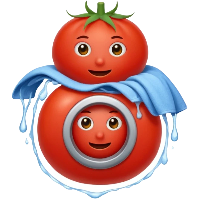 Tomatoe doing laundry emoji