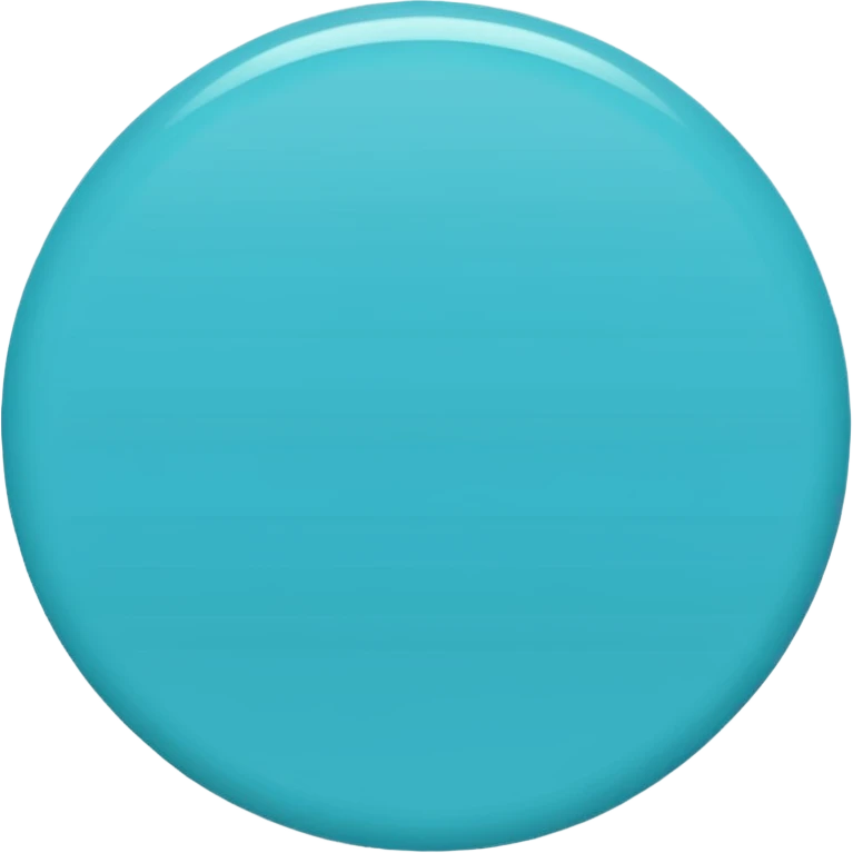 cyan circle plain emoji