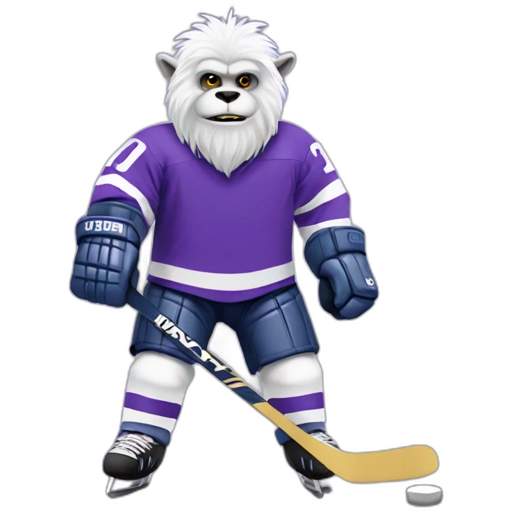 yeti hockey violet uniform emoji
