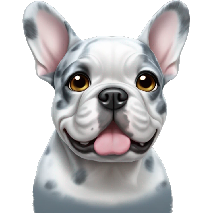Blue merle french bulldog emoji