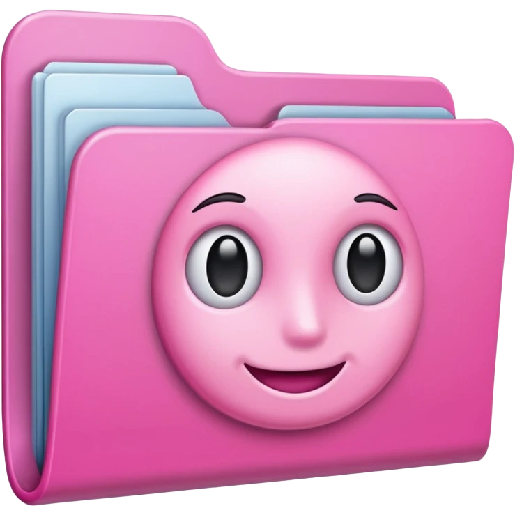 simple pink folder emoji