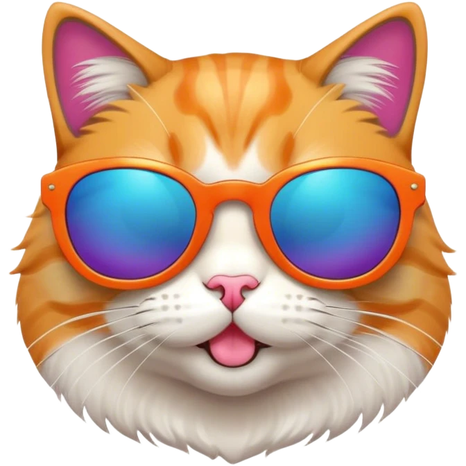 Cat with sunglasses emoji