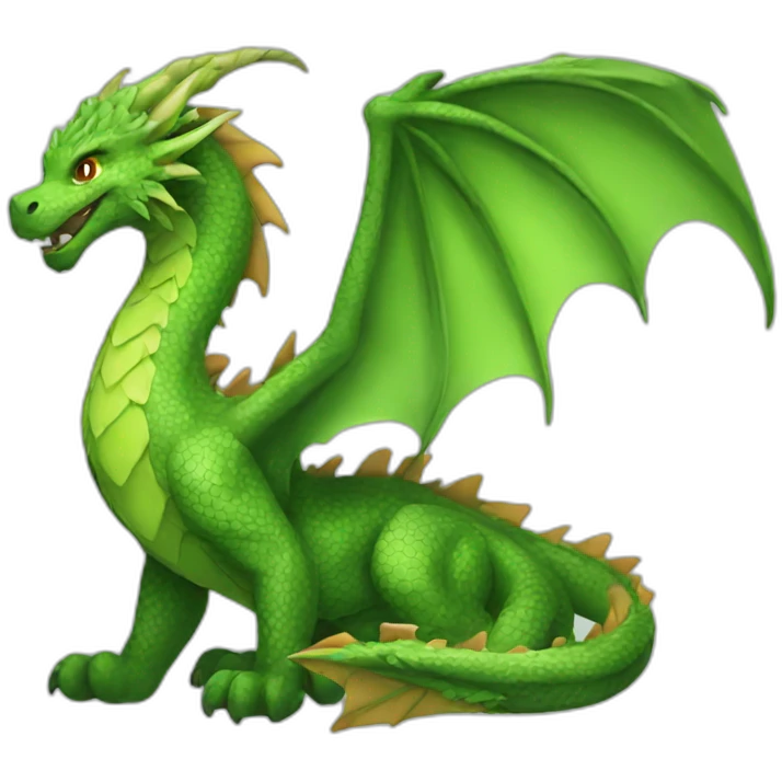 a nature element dragon  emoji