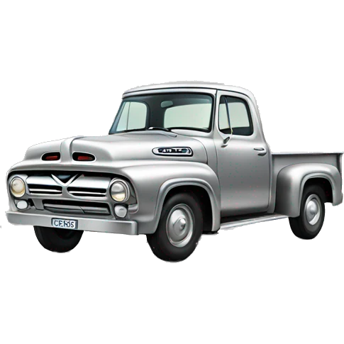 Vintage silver ford emoji