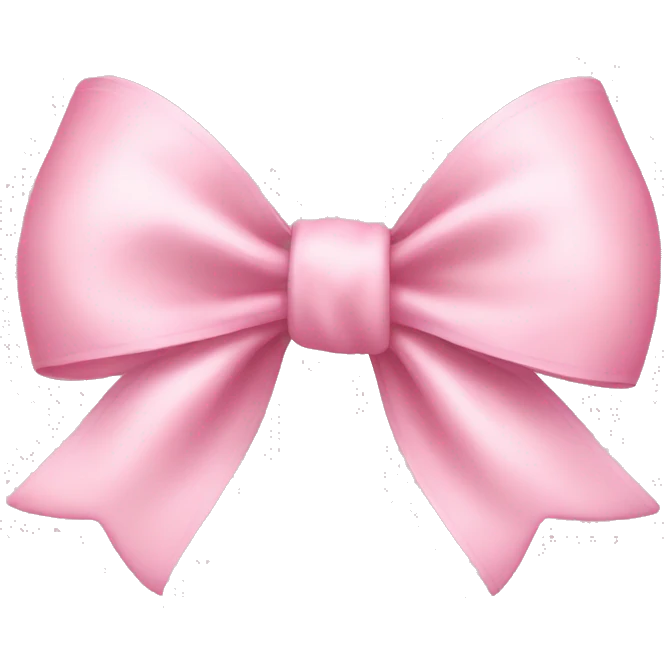 light pink bow emoji