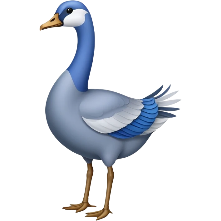Blue goose emoji