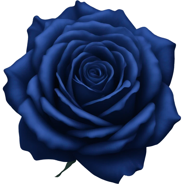 real dark blue rose emoji