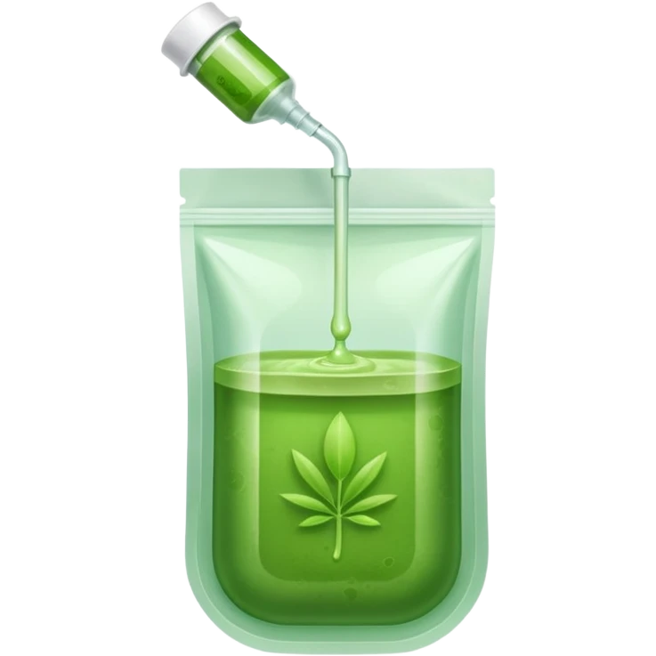 Matcha in iv bag emoji