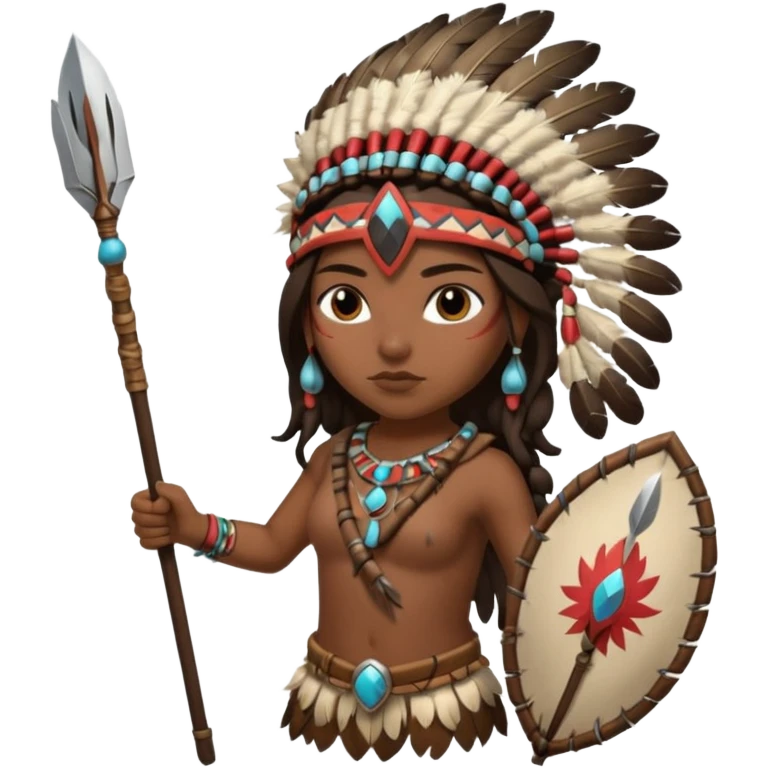 Native American girl warrior  emoji