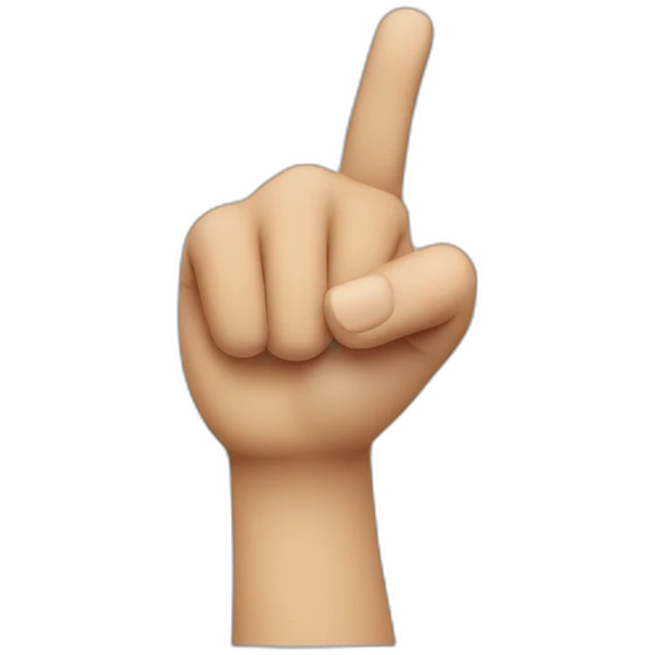 finger pointing forward emoji
