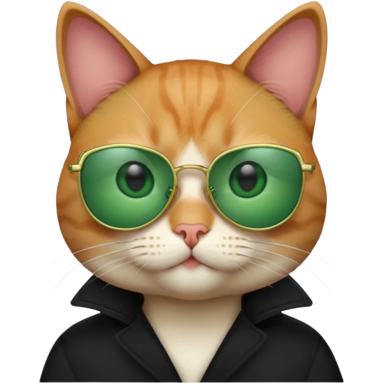 cat wearing sunglasses, simple emoji