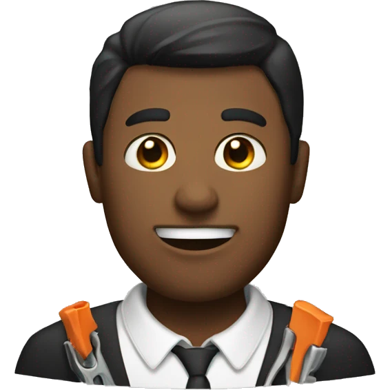 man with tong emoji
