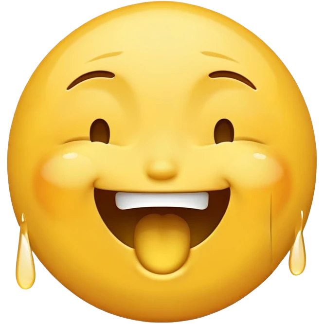 emoji face transitioning between laughing and crying emotions emoji