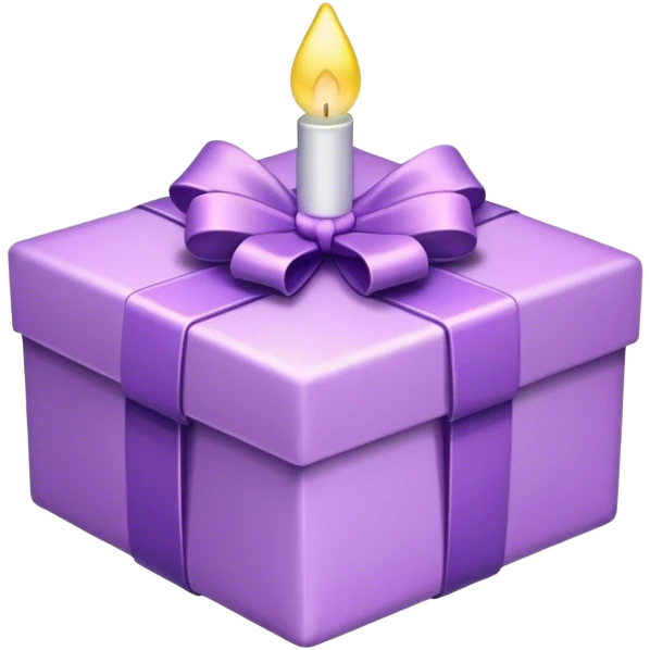 Light purple gift emoji emoji