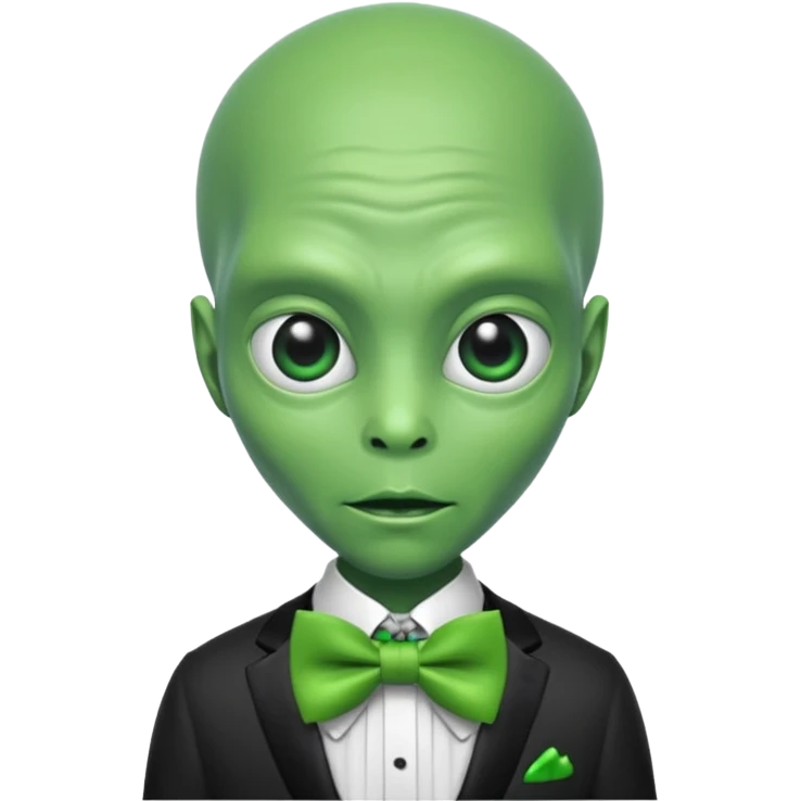 allien with bow tie emoji