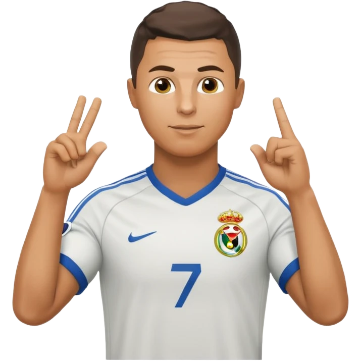 Ronaldo doing the « calma » emoji