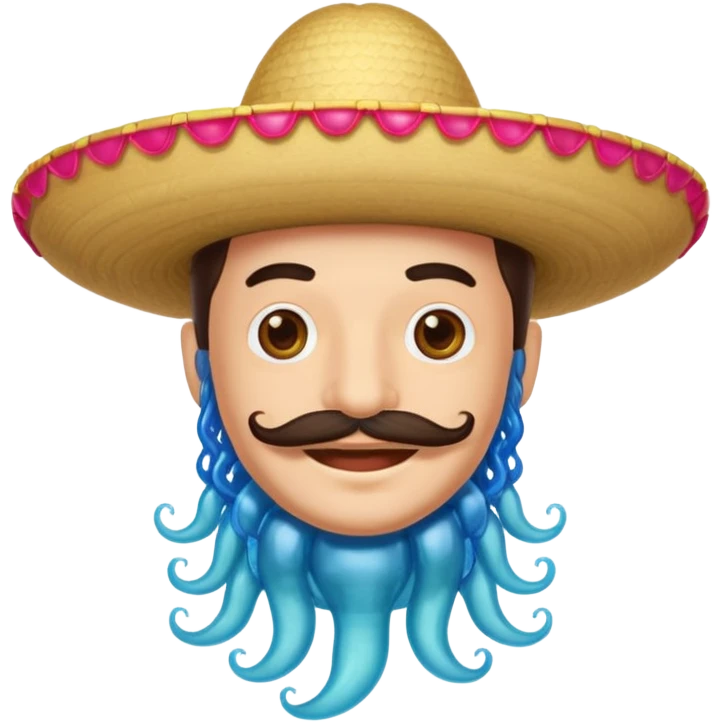 Un portugais avec une moustache mexicaine qui rigole  emoji