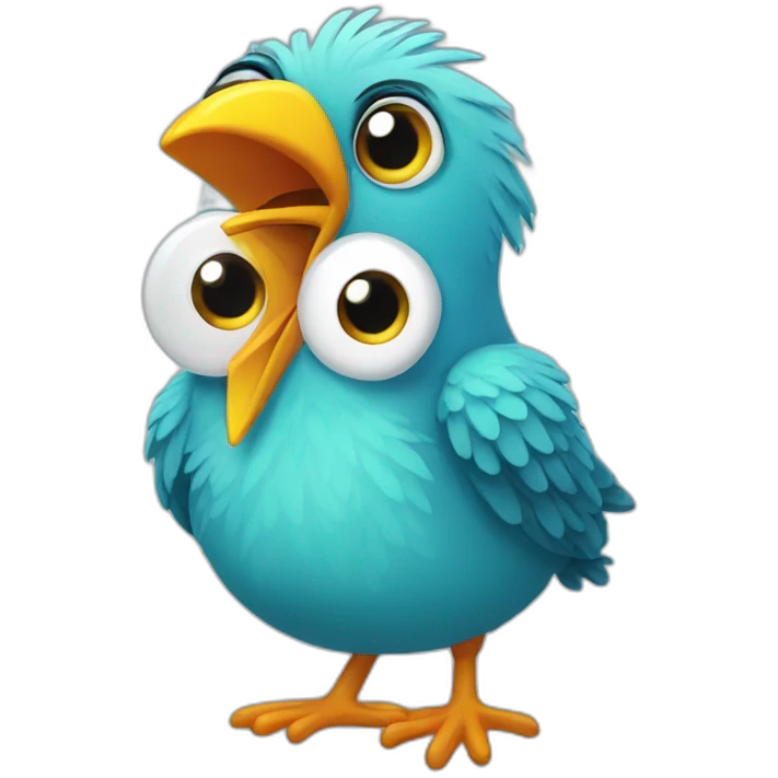 Silly Bird emoji