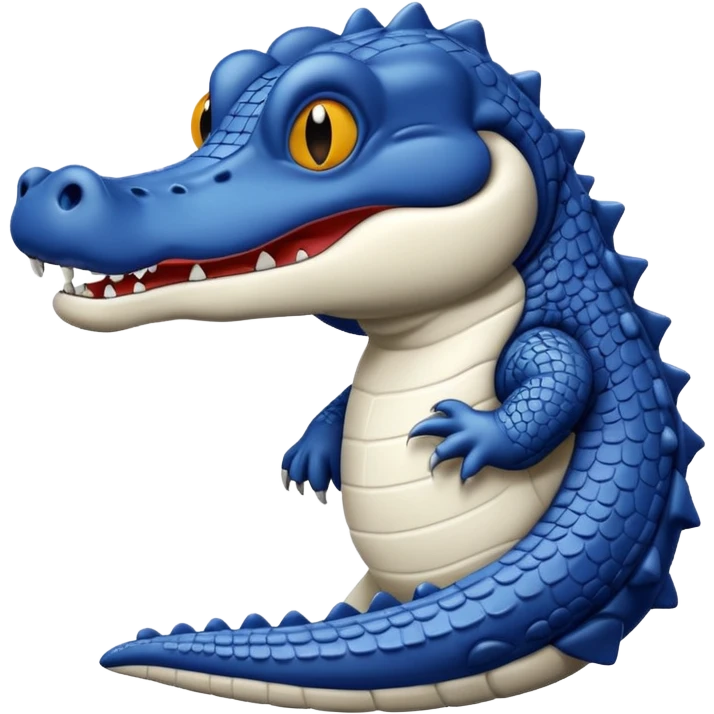 simple gator icon line art black and white emoji