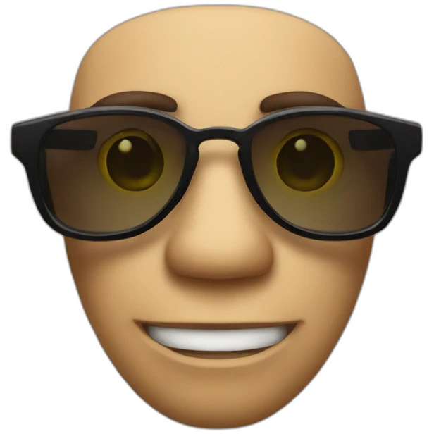 Rana con gafas emoji