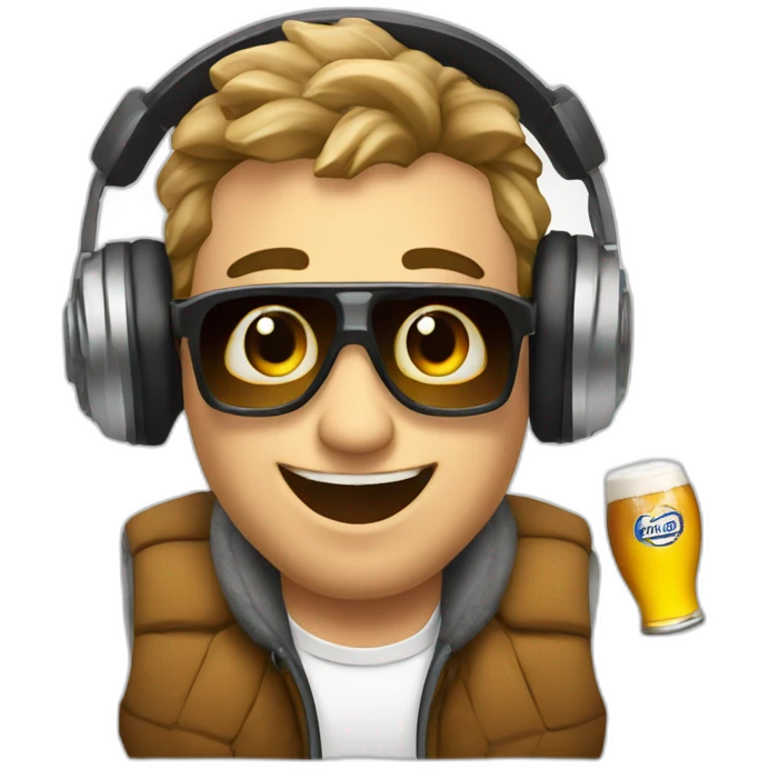 Alps Savoie DJ with beer emoji