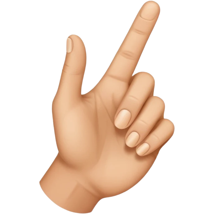 Finger pointing left  emoji