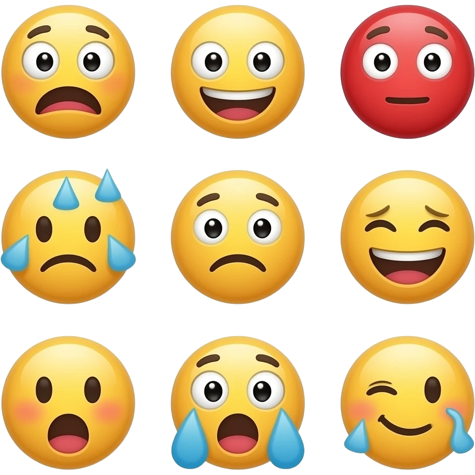 my brand soso make its customised emoji pack taking its brand colur themed image emoji