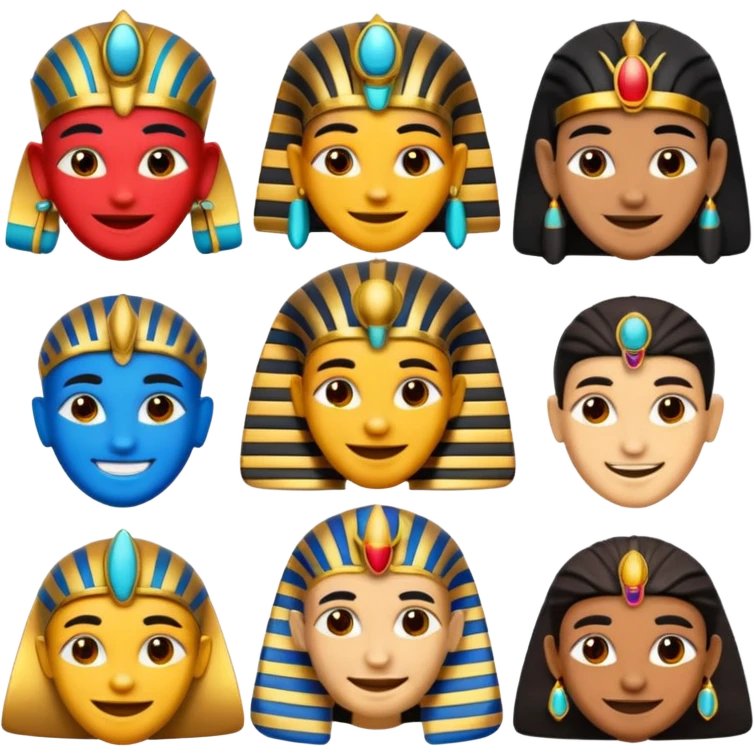 fammi una emoji che rappresenta tutti gli dei egizi emoji