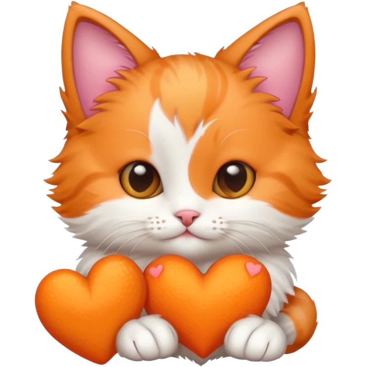 Hello  kiti avec un coeur emoji