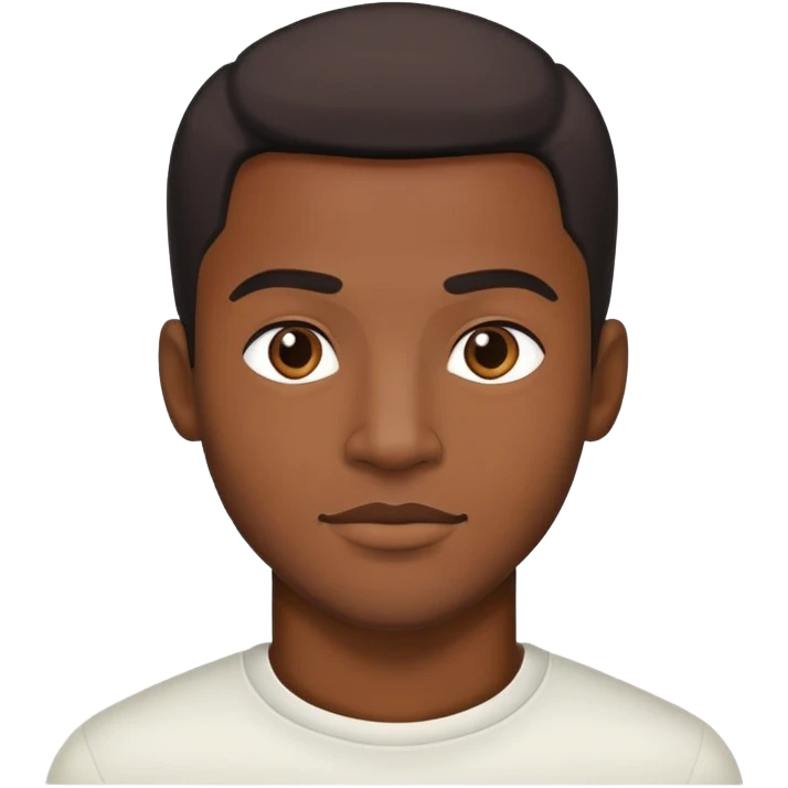 Black handsome guy  emoji
