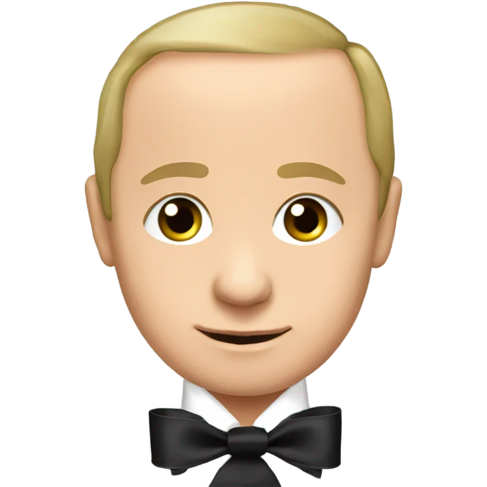 Photo of Vladimir Putin with black ribbon emoji