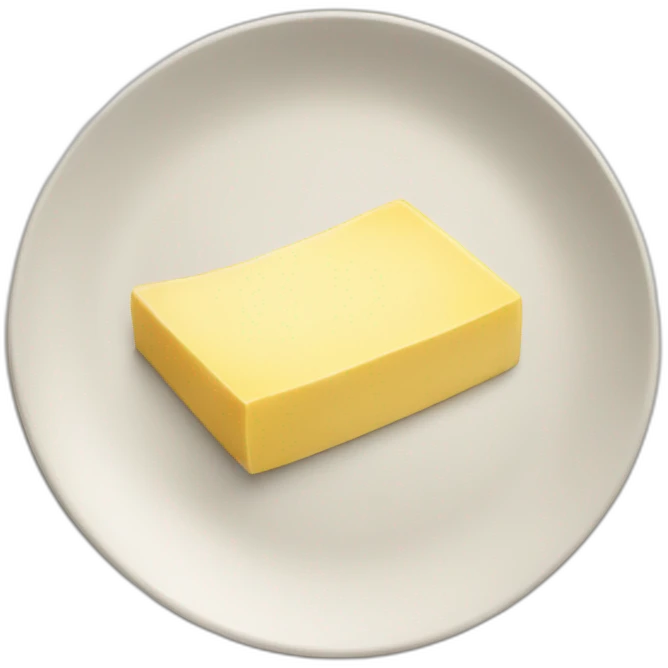 butter on a plate emoji