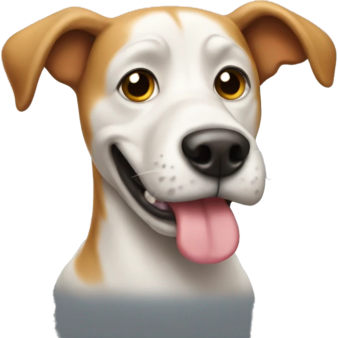 Dog with a stinky butt  emoji