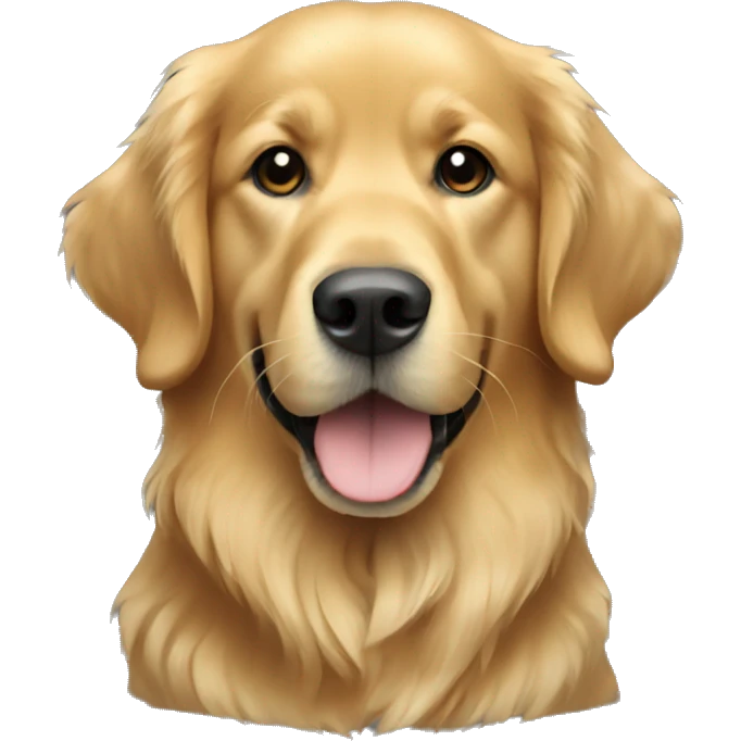 Golden retriever all black emoji