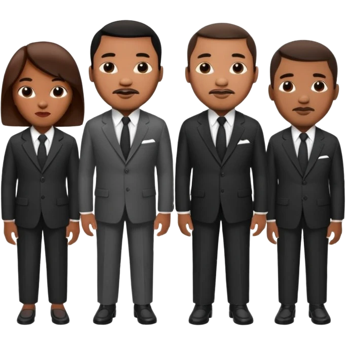 Martin Luther King JR. Siblings emoji