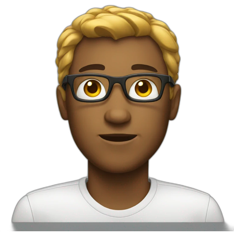 white tech nerd emoji