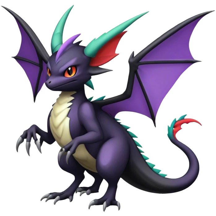 Noivern-Noibat-Nargacuga-hybrid full body emoji